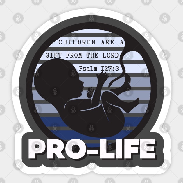 Pro-Life Sticker by Little Fishes Catholic Tees